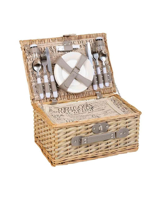 Imagen 0 de Cesta de picnic 4 servicios natural