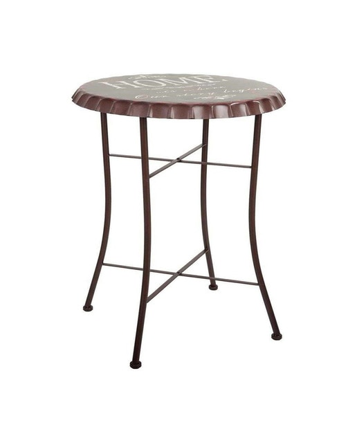 Imagen 0 de Mesa redonda de metal negro