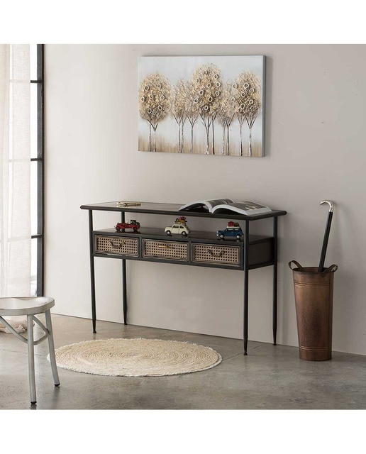 Imagen 0 de Kit recibidor de metal marrón