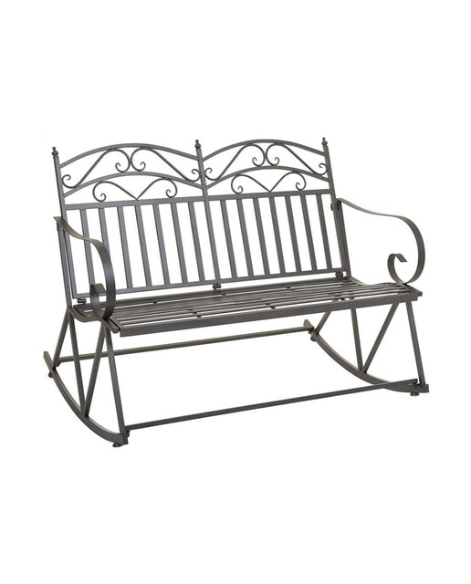 Imagen 0 de Sofá balancín de forja marrón