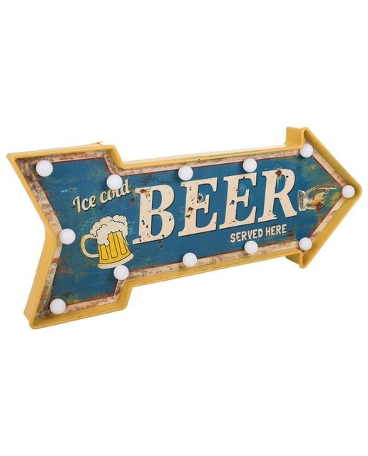 Imagen 0 de Placa luminosa de pared de plástico azul