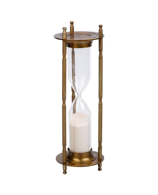 Imagen 0 de Reloj de arena de aluminio marrón