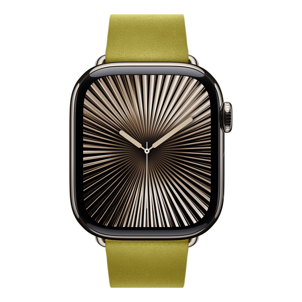 Correa con Hebilla Moderna en color verde cartujo para Apple Watch de 42mm - Pequeña Verde Cartujo-3
