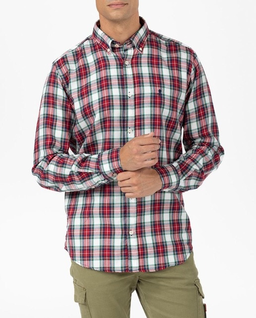 Imagen 0 de Camisa cuadros de hombre