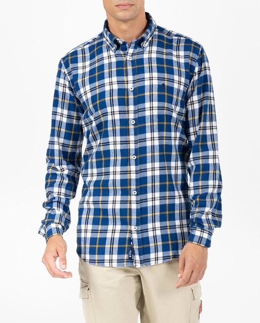 Imagen 0 de Camisa cuadros de hombre