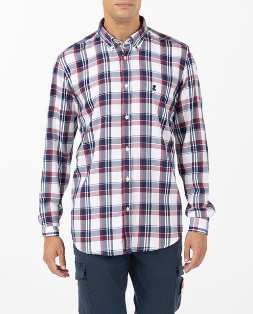 Imagen 0 de Camisa cuadros de hombre