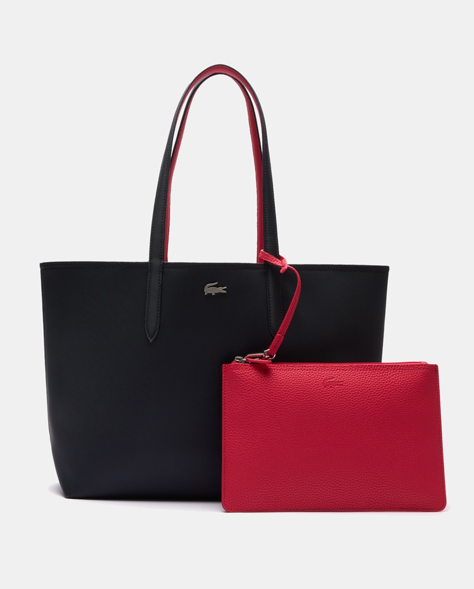 Mala Shopper Reversível com Logótipo Metálico - Castanho Azul-marinho-6