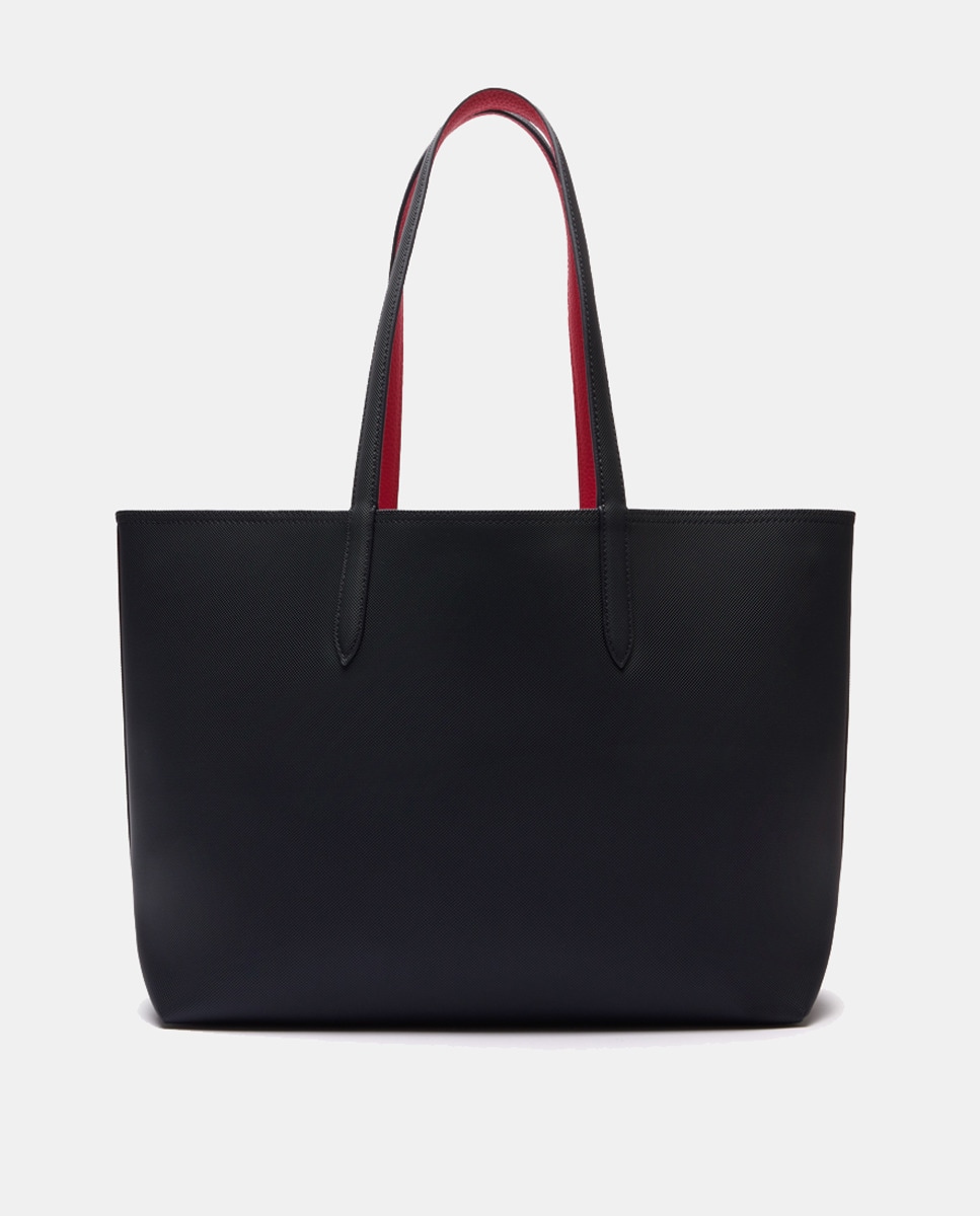 Mala Shopper Reversível com Logótipo Metálico - Castanho Azul-marinho-10