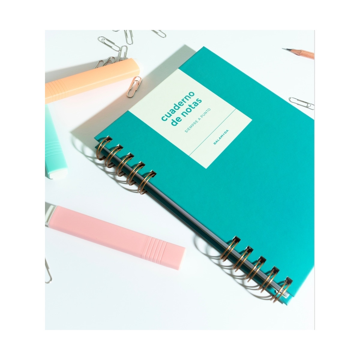 Cuaderno de notas Balamoda verde 3