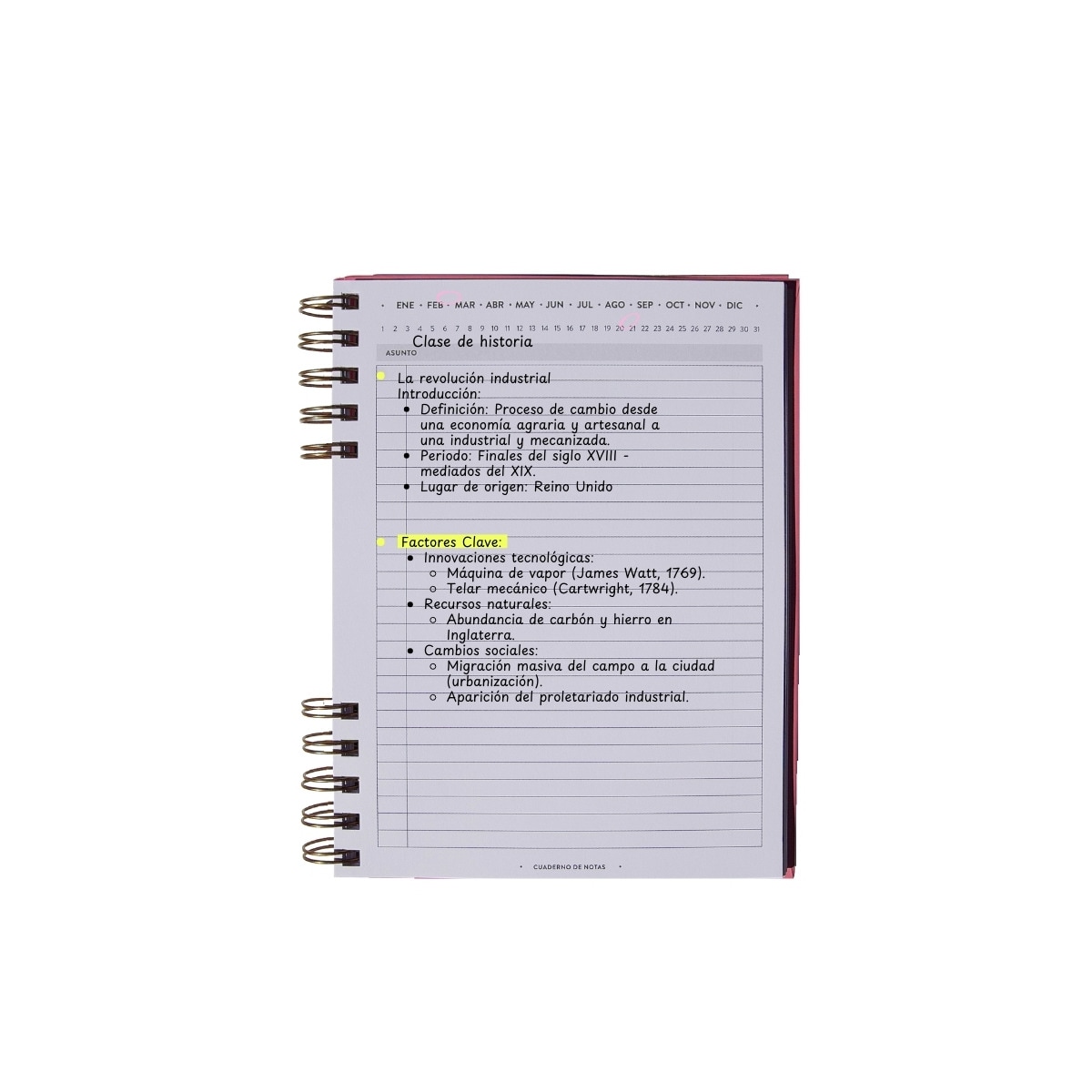 Cuaderno de notas chicle Balamoda rosa y fucsia 2