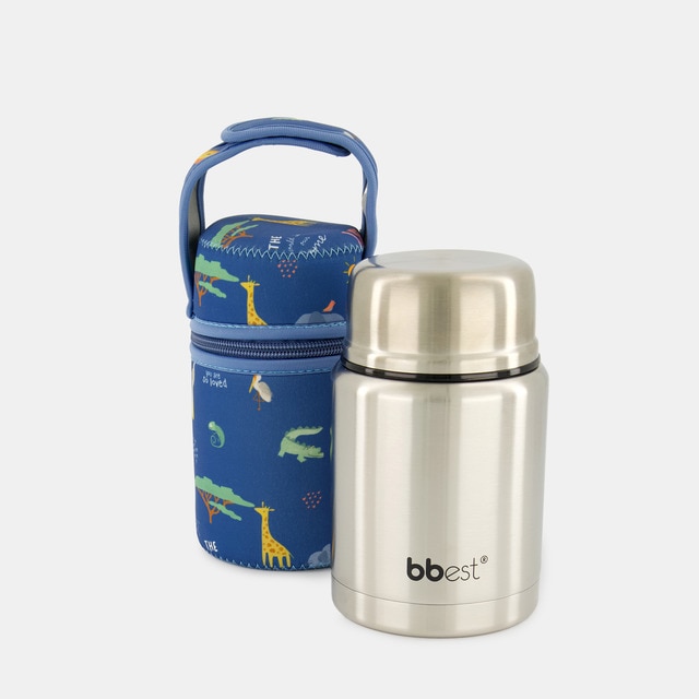 Imagen 0 de Termo para sólidos Bbest de acero inoxidable 500ml con funda