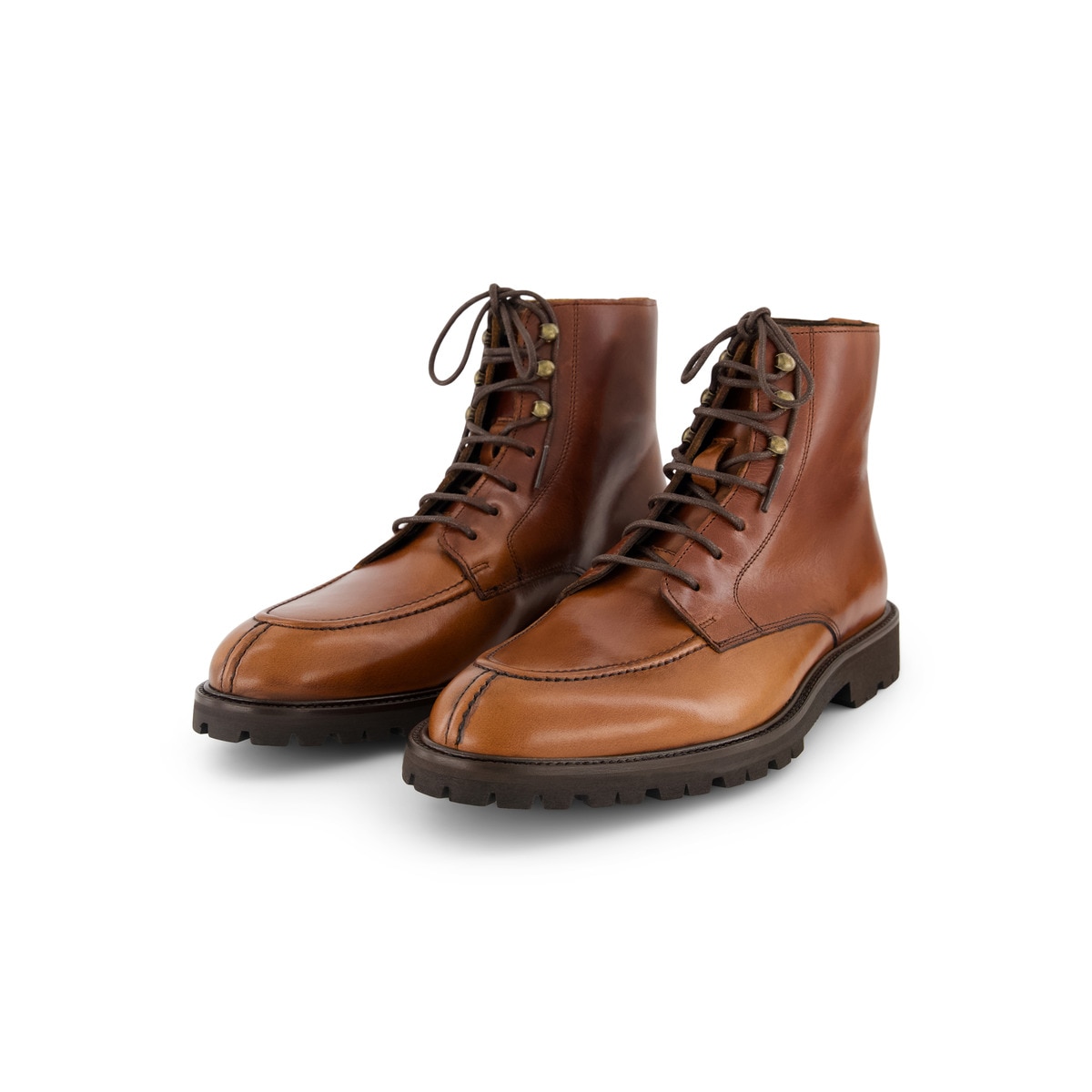 Botins de Campo com Sola Vibram Castanho-6