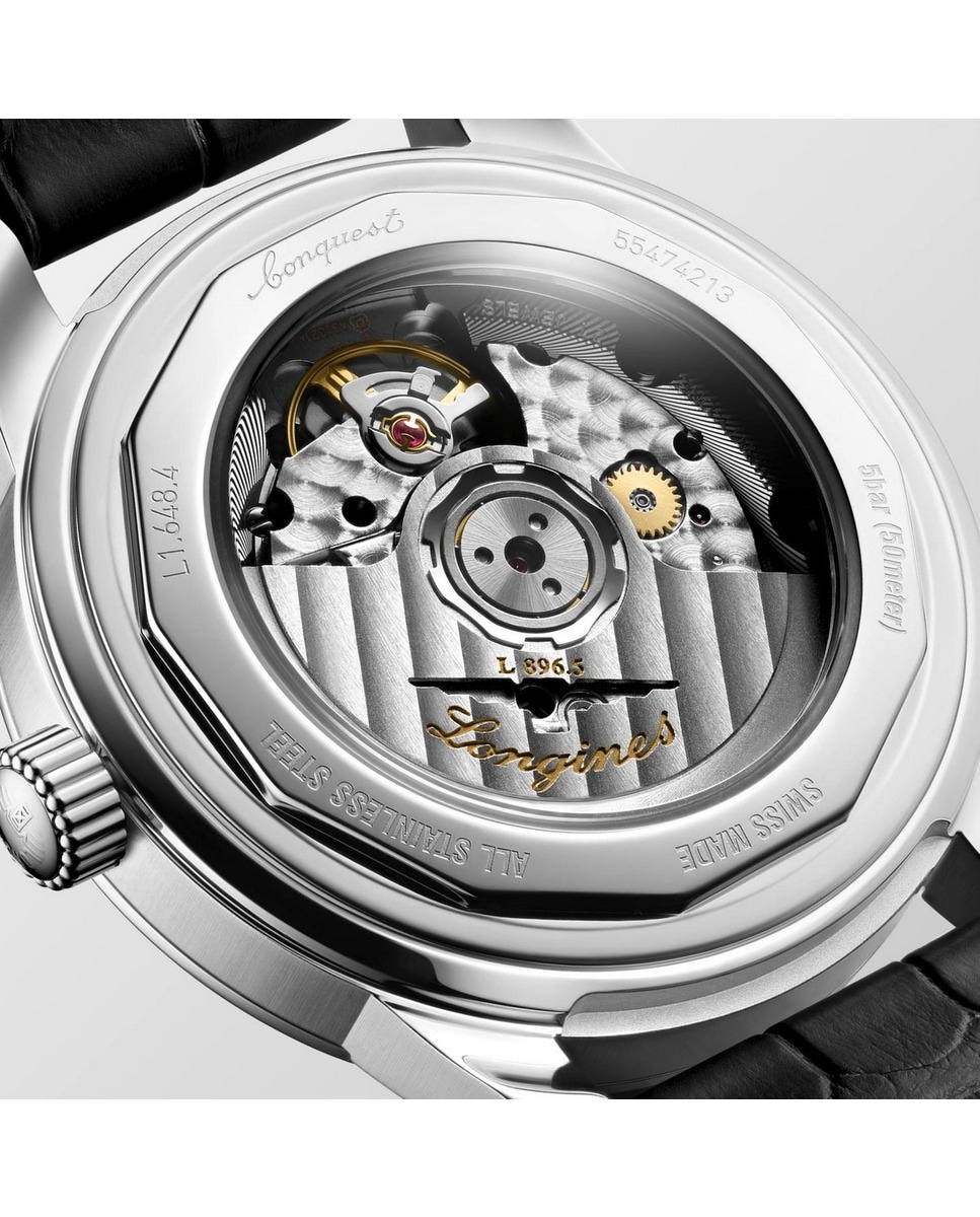 Relógio Longines Conq.Herit 70aniv 38mm Bege/Blk 4