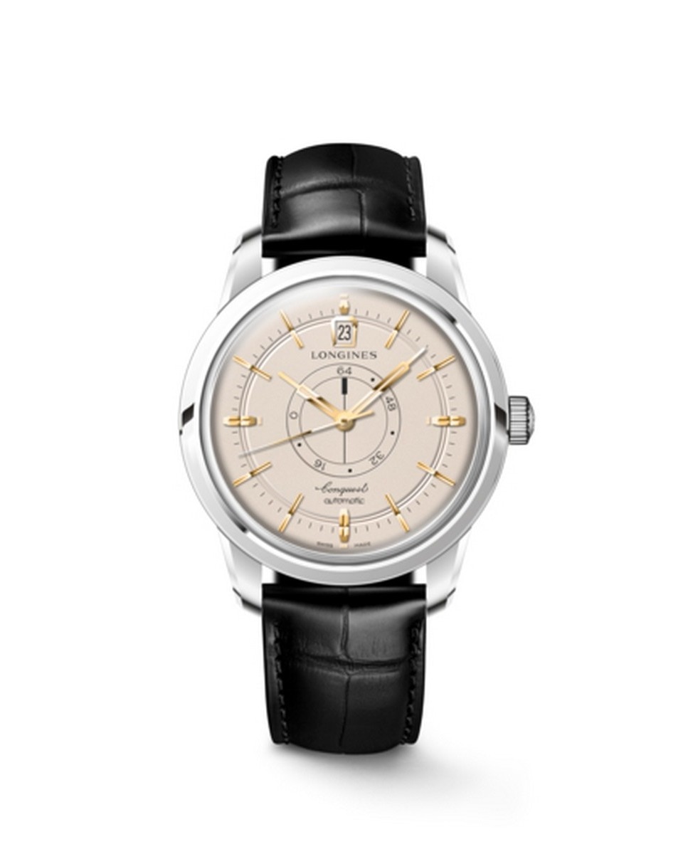 Relógio Longines Conq.Herit 70aniv 38mm Bege/Blk 1