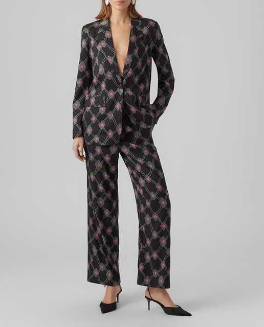 Imagen 0 de Pantalón de vestir estampado de mujer