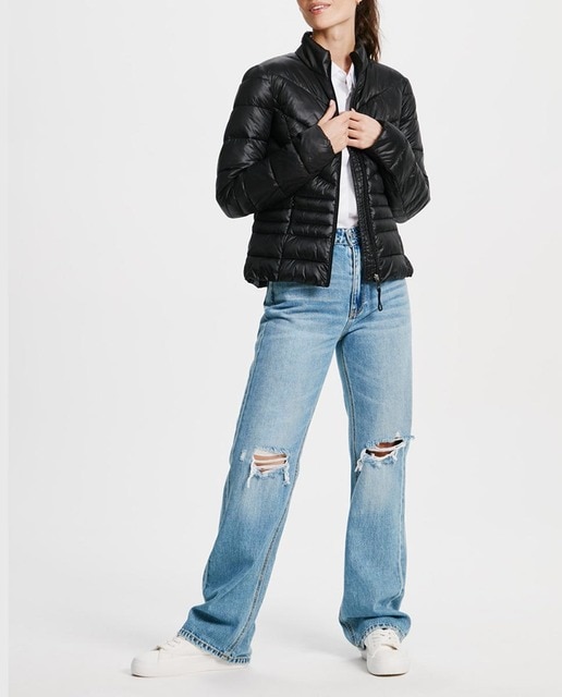 Imagen 0 de Plumífero de mujer de manga larga con cuello alto