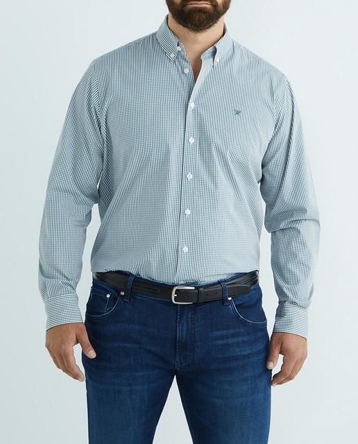 Imagen 0 de Camisa de hombre tallas grandes classic fit de cuadro vichy tallas grandes