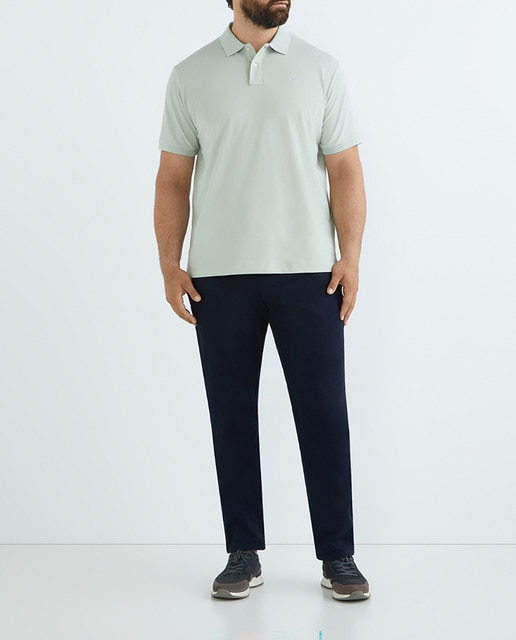 Imagen 0 de Pantalón de hombre cinco bolsillos algodón lycra tallas grandes.