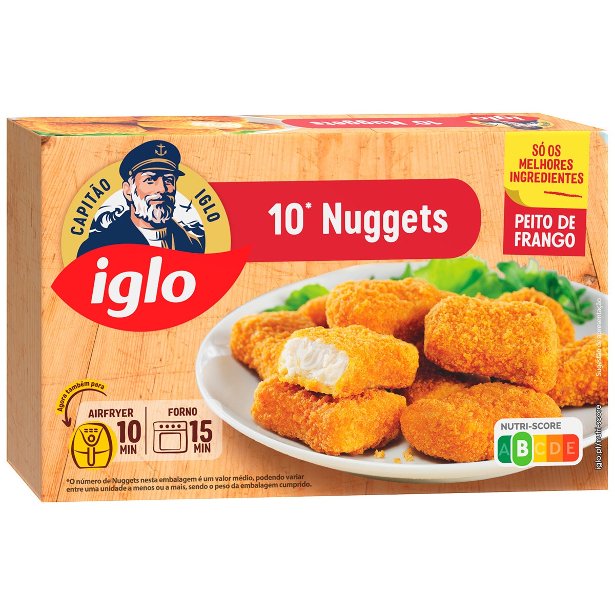 Nuggets de Peito de Frango 10 Unidades embalagem 208 g