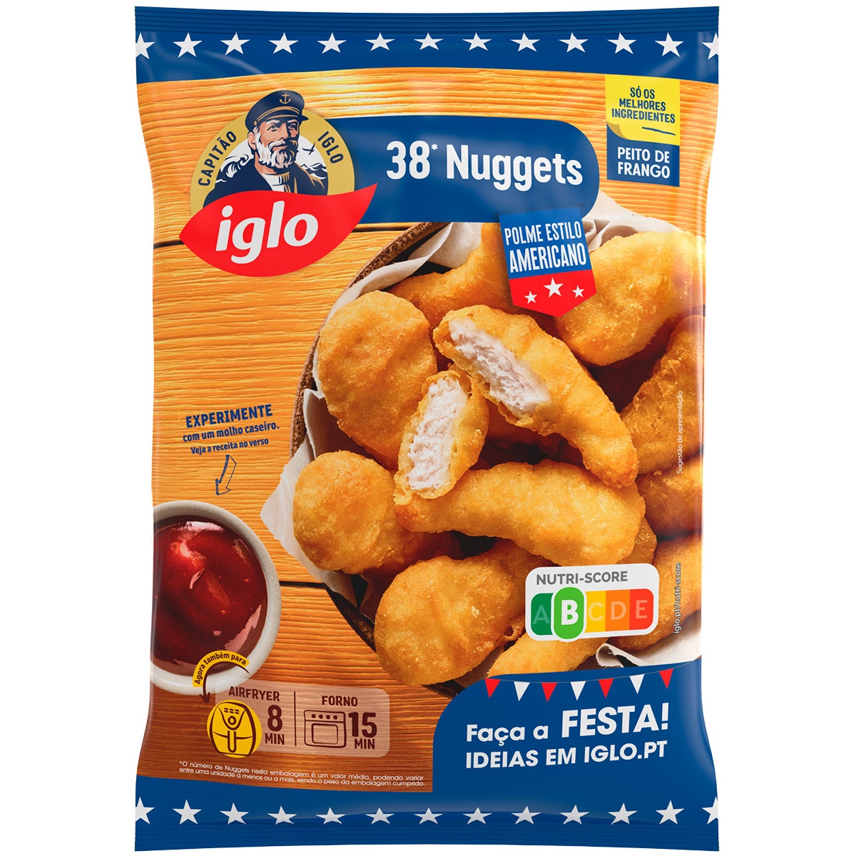Nuggets de Frango 38 Unidades embalagem 697 g