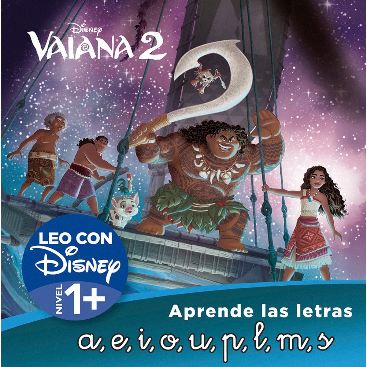 Imagem 0 de Vaiana 2. Leo con Disney (Nivel 1+) (Disney. Lectoescritura): Un cuento para cada letra: a, e, i, o, u, p, m, l, s (Capa mole)