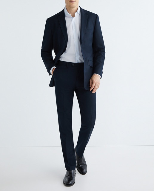 Imagen 0 de Camisa de vestir de hombre de rayas regular fit