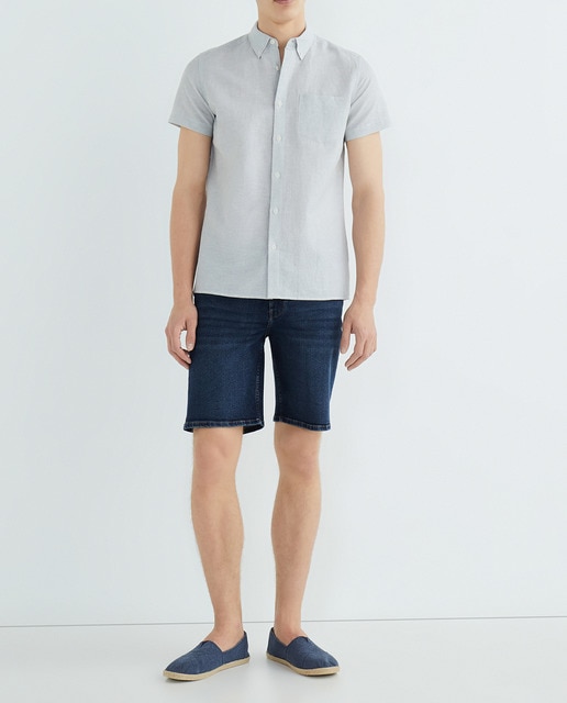 Imagen 0 de Bermuda denim 5 bolsillos de hombre slim fit