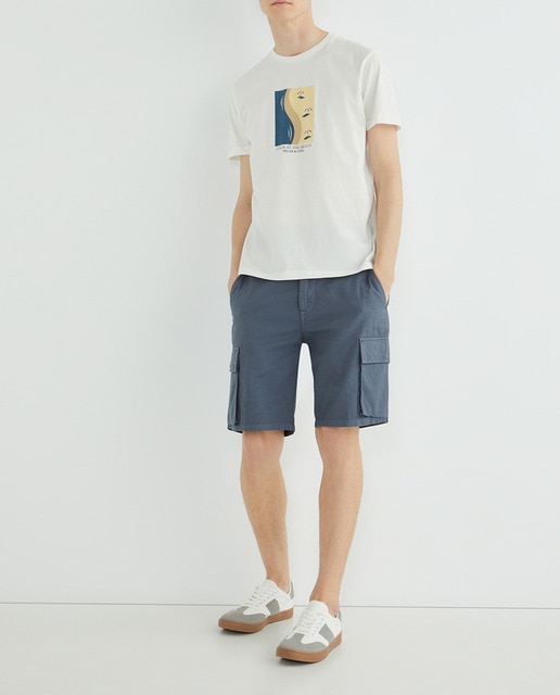 Imagen 0 de Bermuda tipo cargo de hombre regular fit