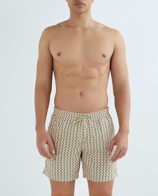Imagen 0 de Bañador de hombre estampado cubos geometrico
