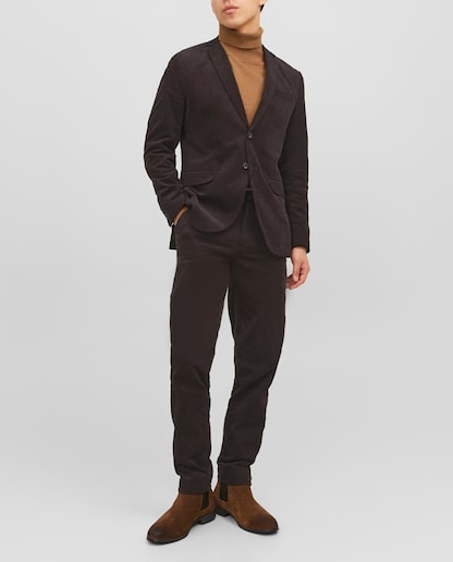 Imagen 0 de Pantalón chino slim de pana de hombre