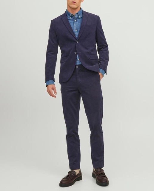 Imagen 0 de Pantalón chino slim de pana de hombre