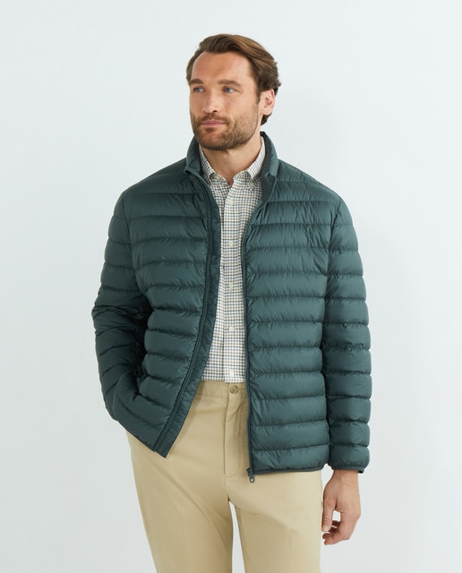 Imagen 0 de Plumífero de hombre tallas grandes ,cuello tira