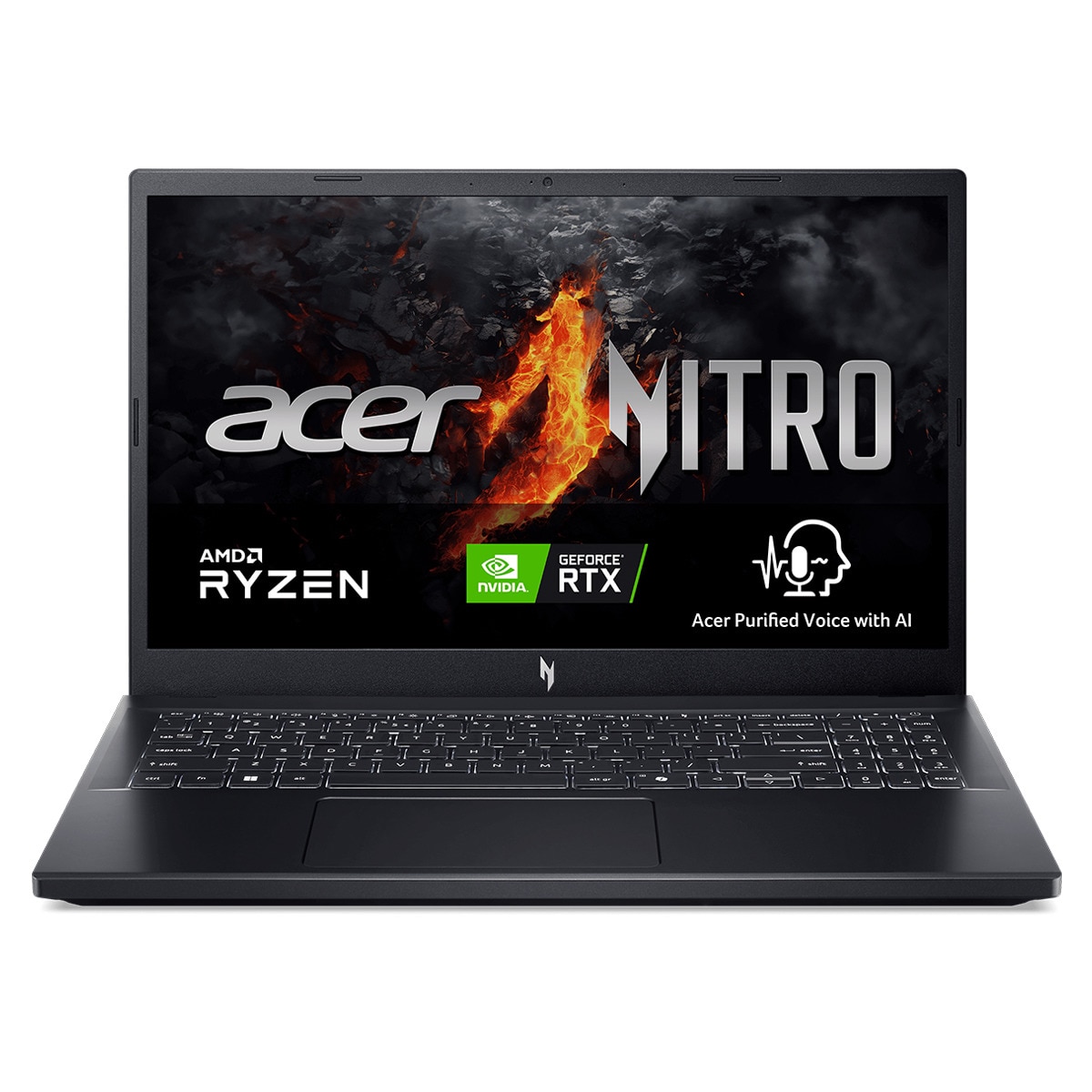 Portátil Gaming Acer Nitro V 15, Ryzen 7-7735HS, 16 GB, 1 TB SSD, Nvidia GeForce RTX 4050, 15,6", W11 Negro-1