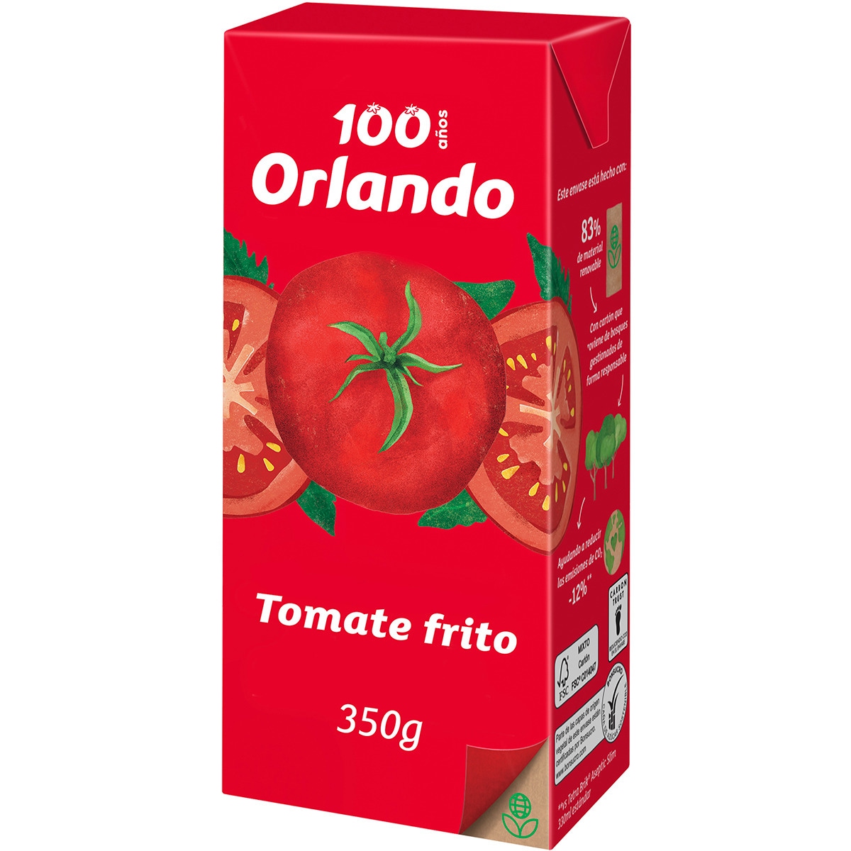 tomate frito sin gluten con abre fácil envase 350 g