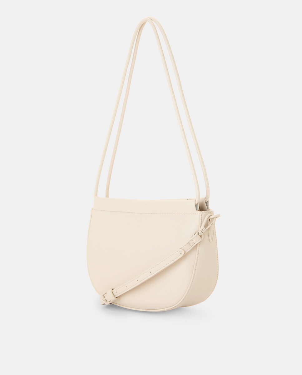 Mala Crossbody com Alça Tubular Branco-marfim-2