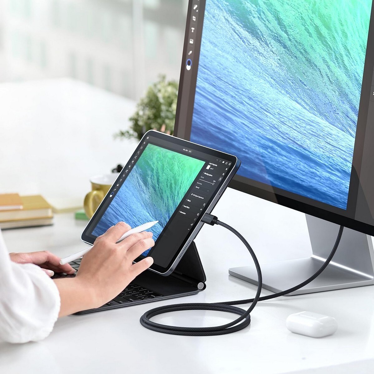 Cabo Thunderbolt Satechi Pro USB-C para USB-C 1m - Preto 7