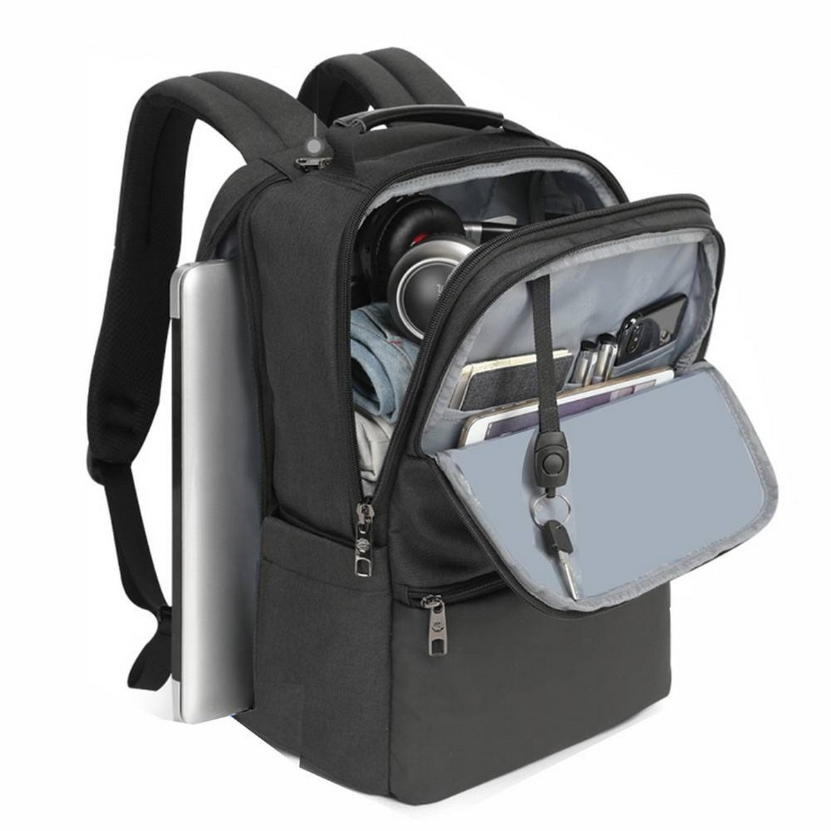 Mochila Swissten Laptop Backpack 15,6"- Preto 4