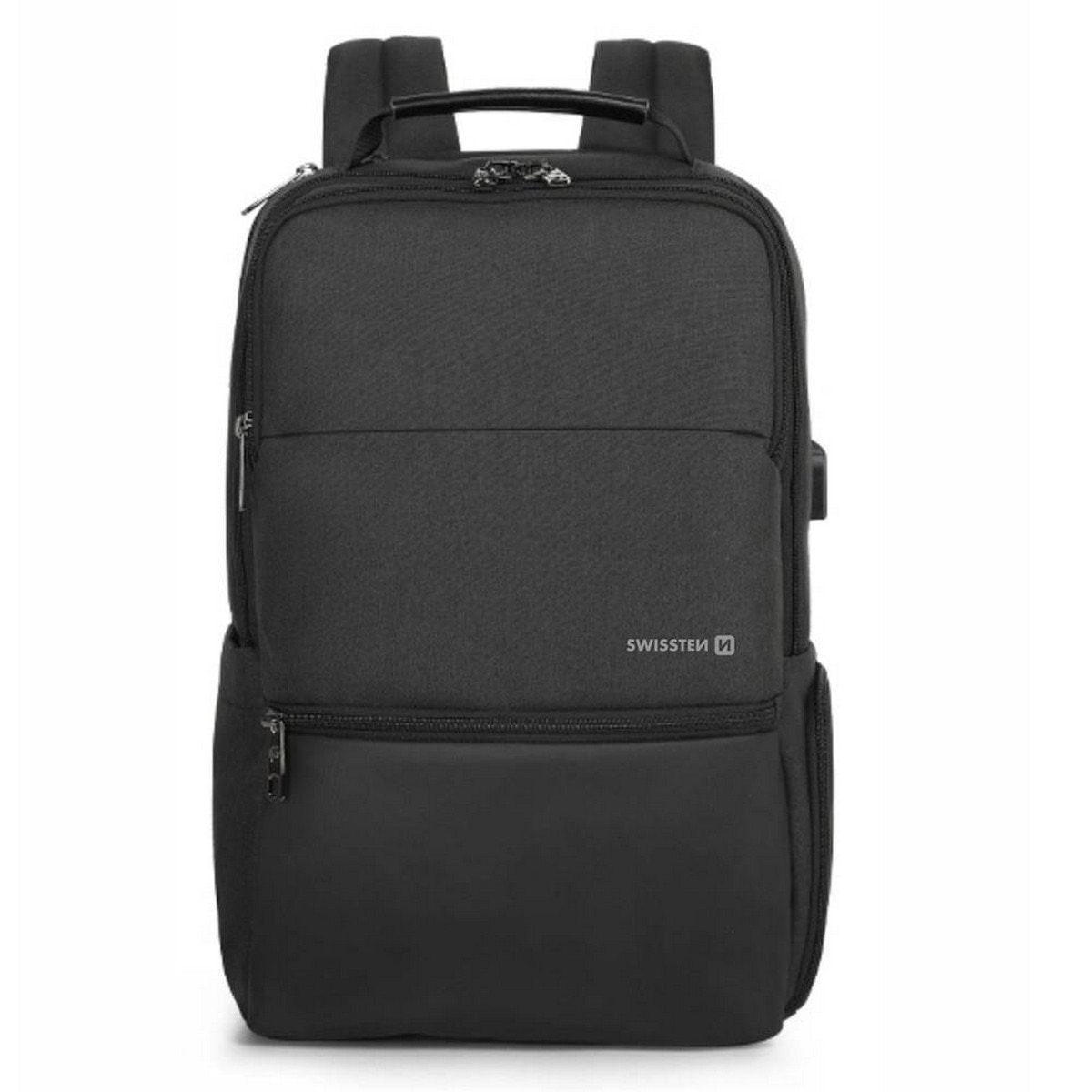 Mochila Swissten Laptop Backpack 15,6"- Preto 1