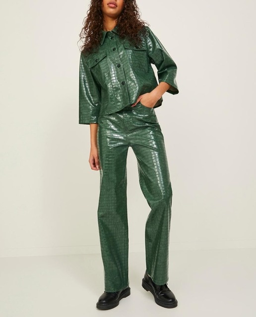 Imagen 0 de Pantalón Kenya de mujer efecto piel y cintura alta