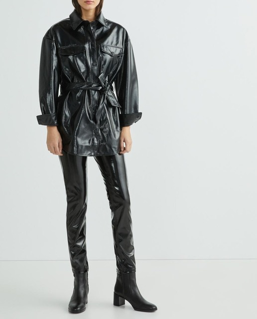 Imagen 0 de Pantalón Berlin efecto brillante slim de mujer