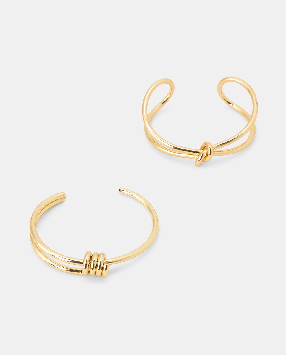 Conjunto de Pulseiras com Nó 390 Ouro-1