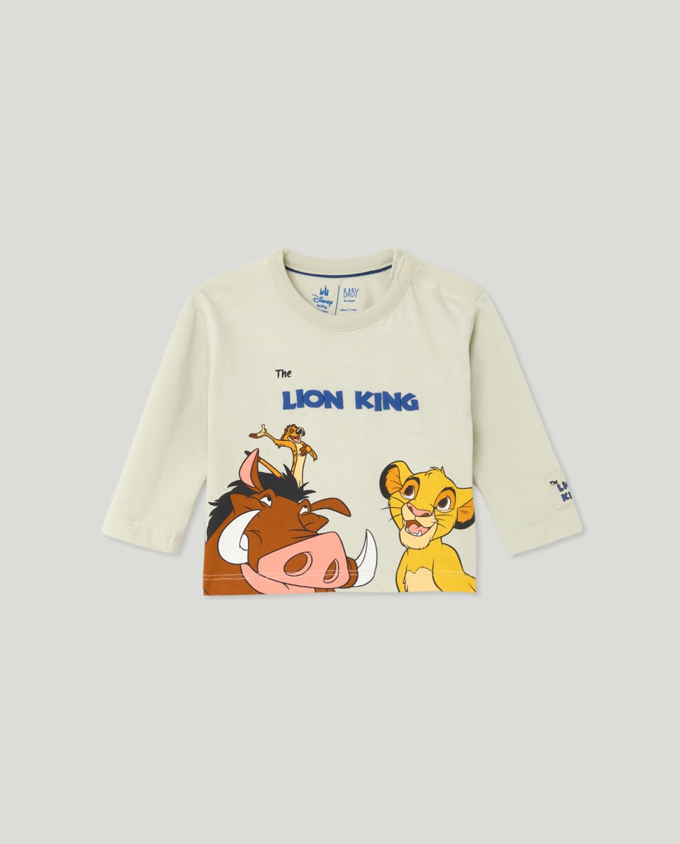 Camisola de Bebé com Manga Comprida O Rei Leão Verde-1