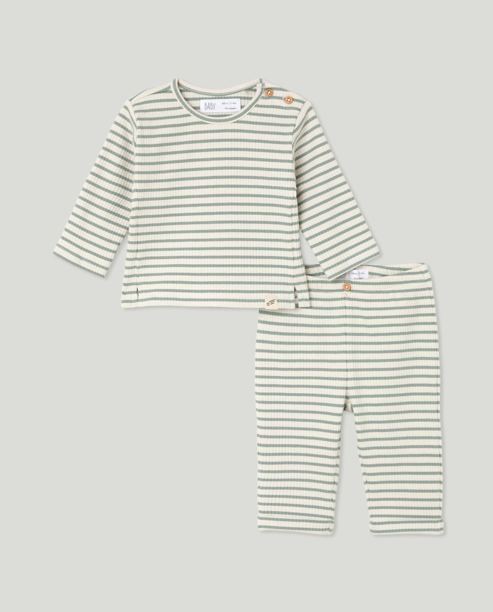 Conjunto Canelado Verde-1