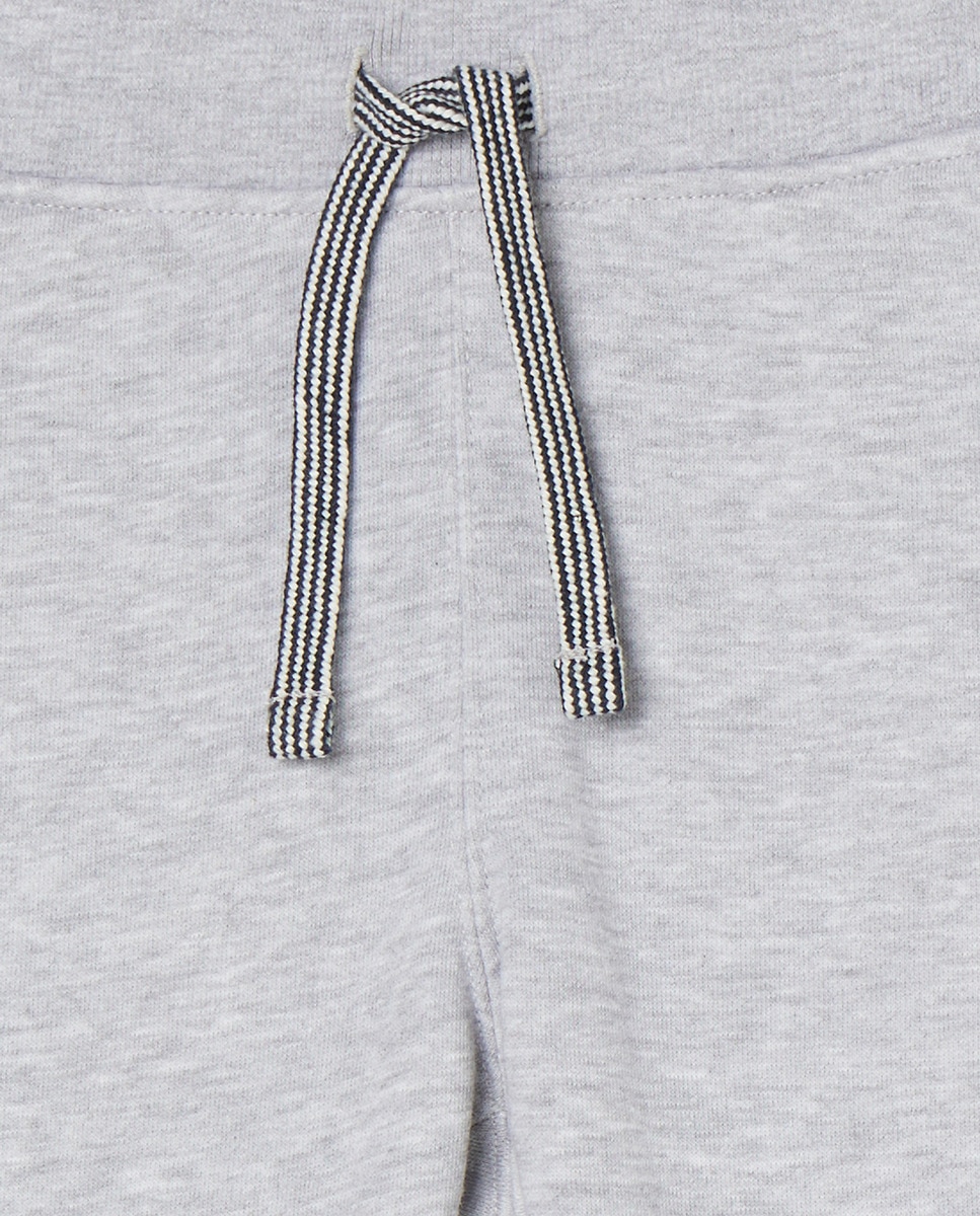 Calças de Felpa Cinzento-claro-2