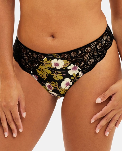 Imagen 0 de Braga estampada con encaje