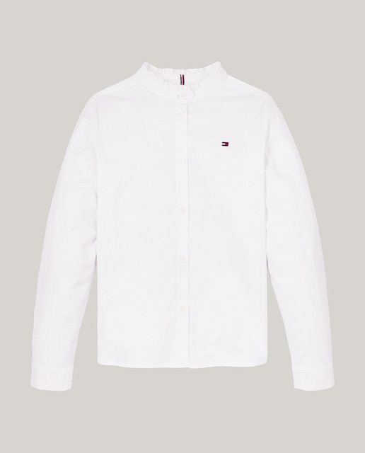 Imagen 0 de Blusa de bebé niña de manga larga con cuello con volantes