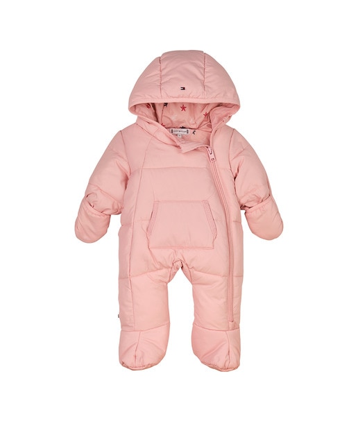 Imagen 0 de Mono de esquí acolchado de bebé niña con capucha y cierre de cremallera