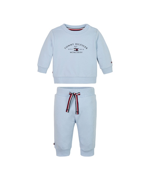 Imagen 0 de Conjunto deportivo de bebé niño de sudadera y pantalón de algodón