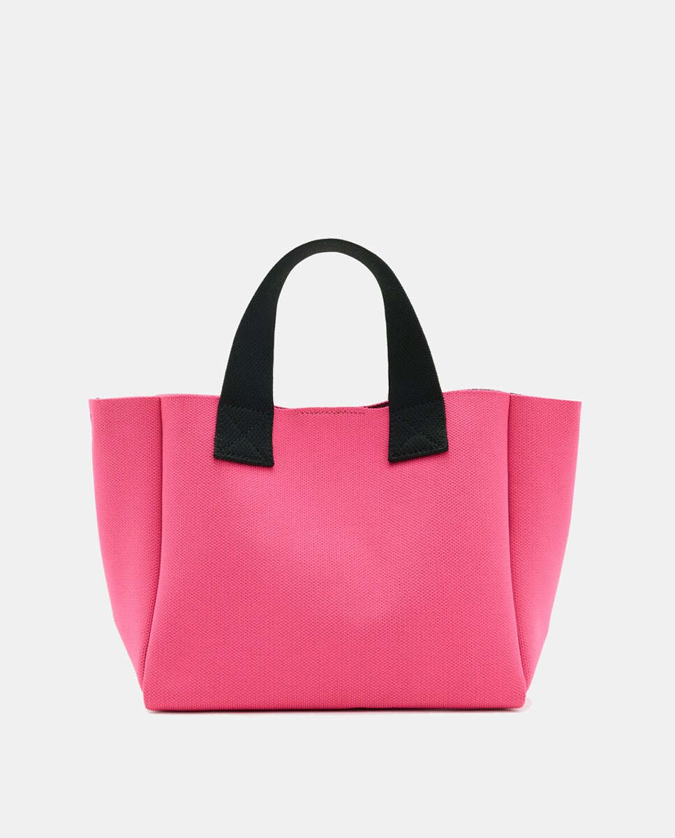 Mala de Ombro Mini Tipo Tote Modelo Izzy Fúcsia-4