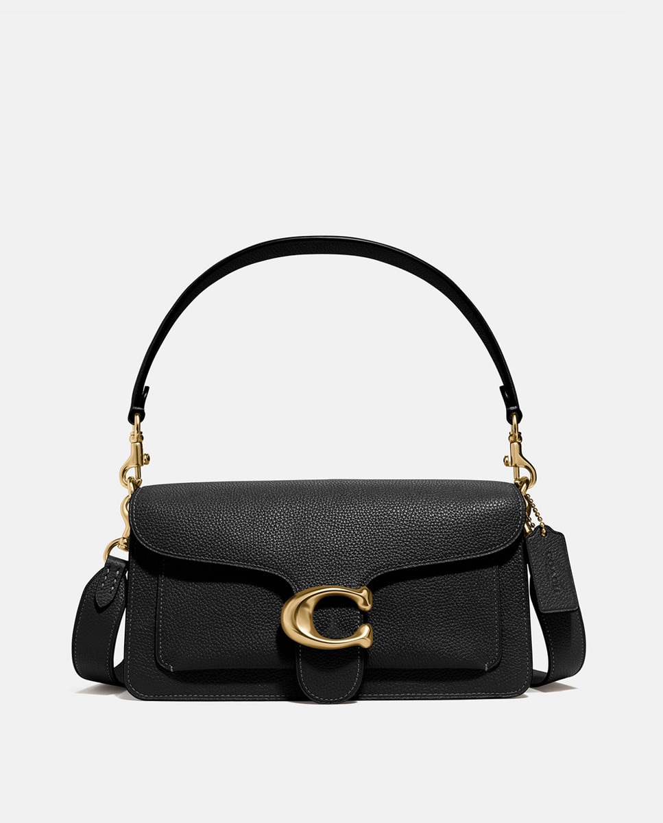 Mala de Ombro Tabby 26 de Pele com Correias Intercambiáveis - Preto Preto-5